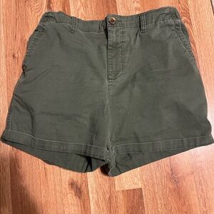 Old Navy Sage Green Elastic Waist Shorts